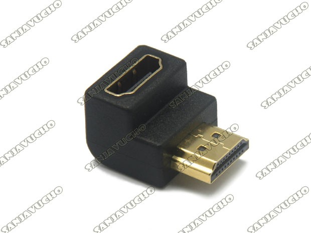 &+ FICHA HDMI A HDMI EN FORMA DE L